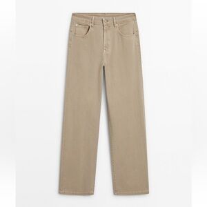 Massimo Dutti RELAXED-FIT MID-RISE DENIM TROUSERS /
Size 4